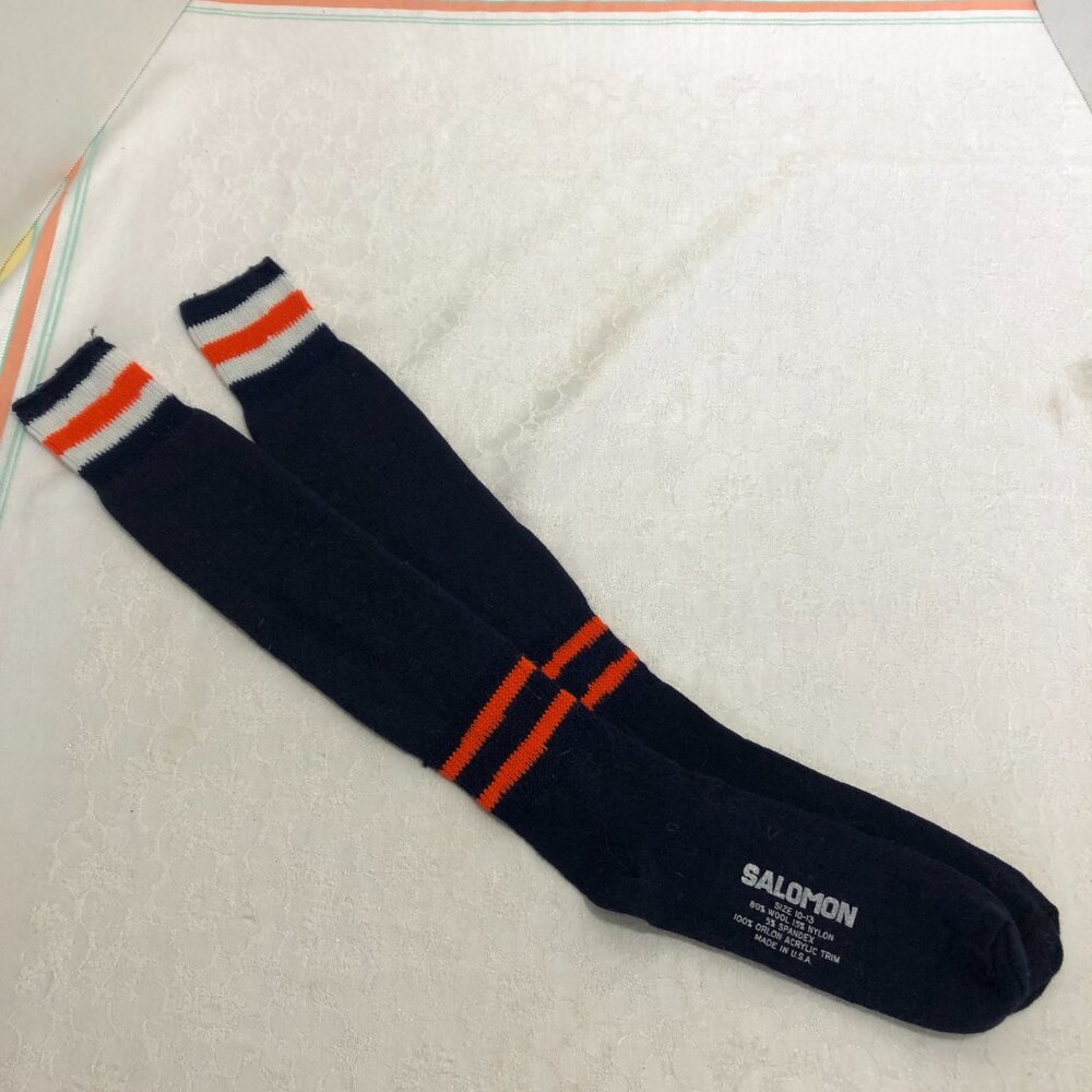 SALOMON Vintage Cross Country Skiing knee-high socks ~ Unused
